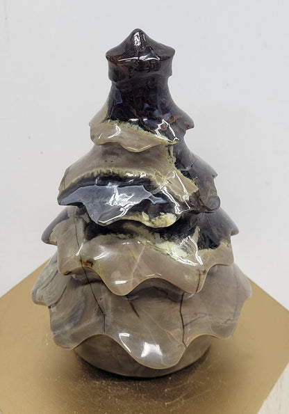 Volcano Agate Christmas tree