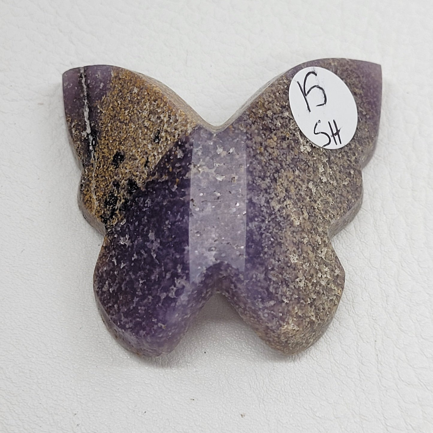 3D butterfly - Grape Agate