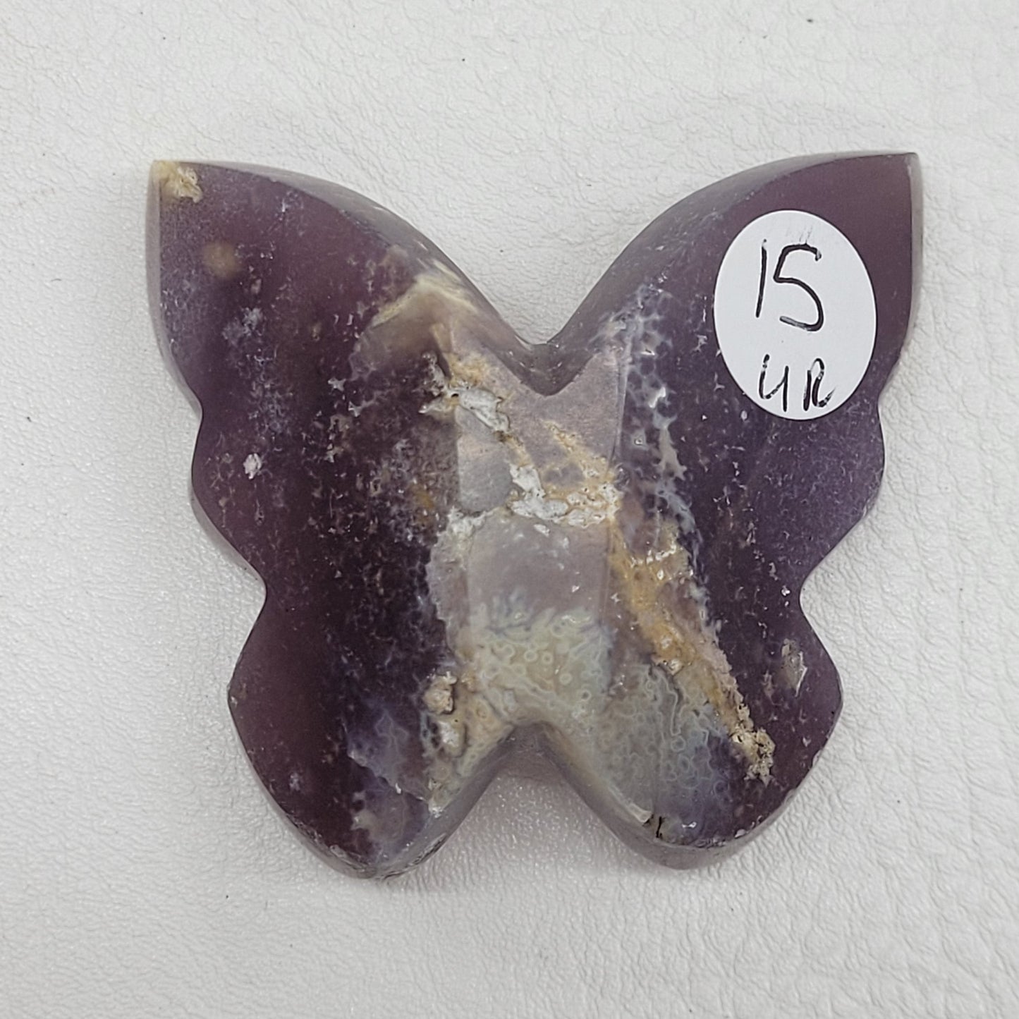 3D butterfly - Grape Agate