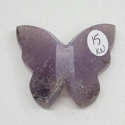 3D butterfly - Grape Agate