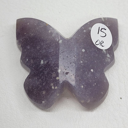 3D butterfly - Grape Agate