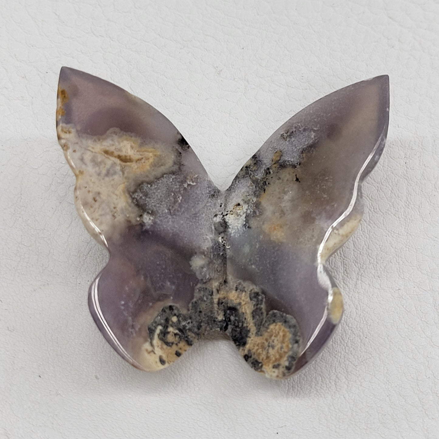 3D butterfly - Grape Agate