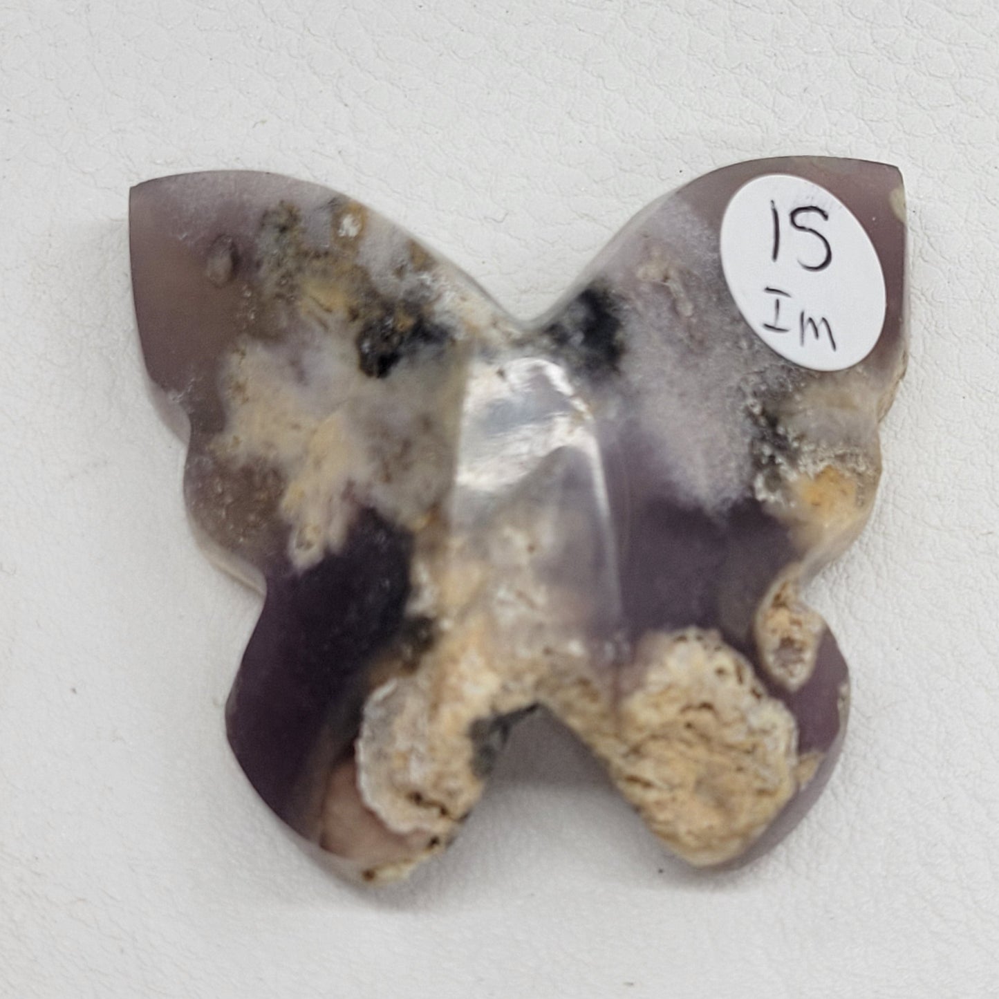 3D butterfly - Grape Agate