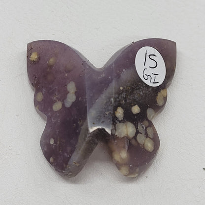 3D butterfly - Grape Agate