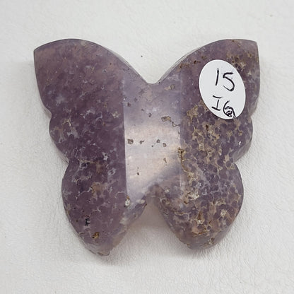 3D butterfly - Grape Agate