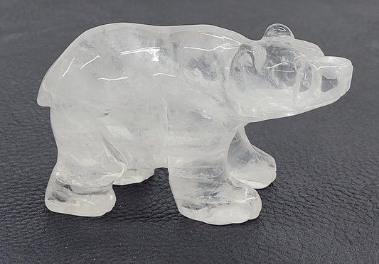 Clear Quartz polar bear