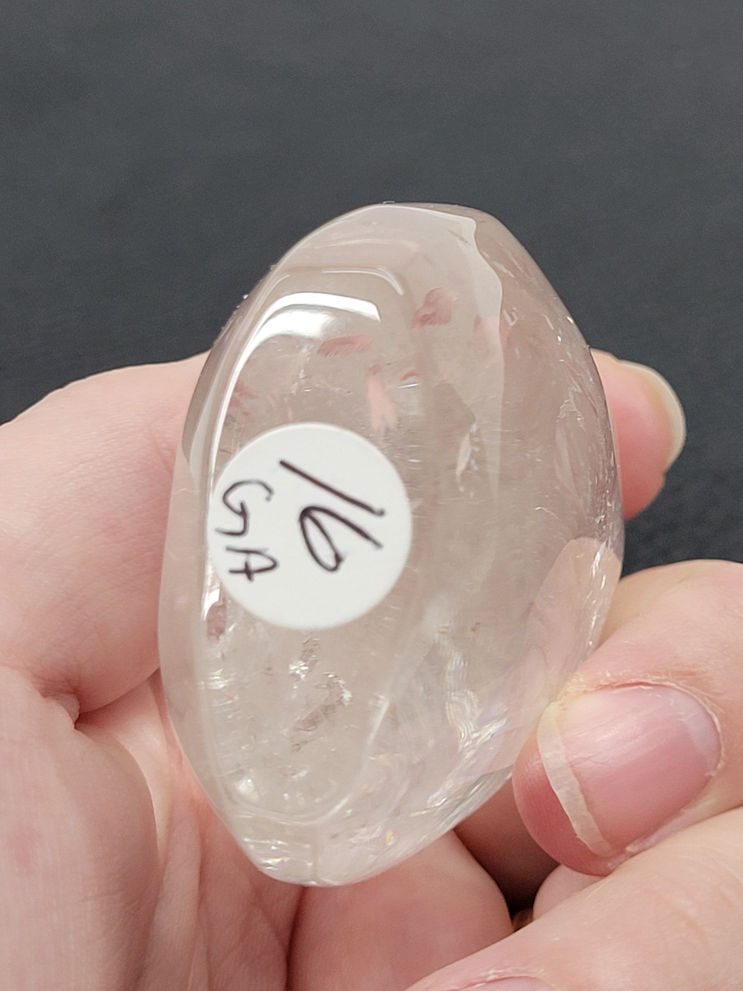 Clear Quartz teardrop flame