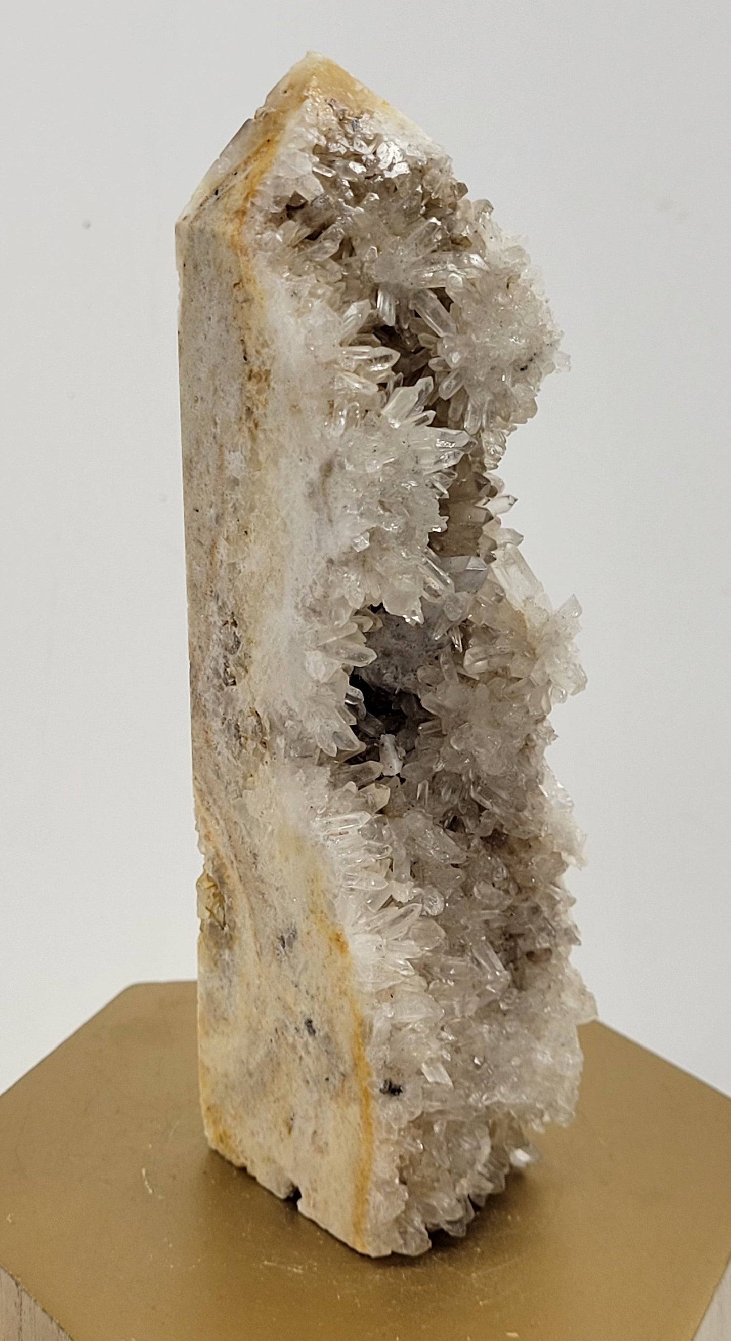 Clear Quartz cluster tower