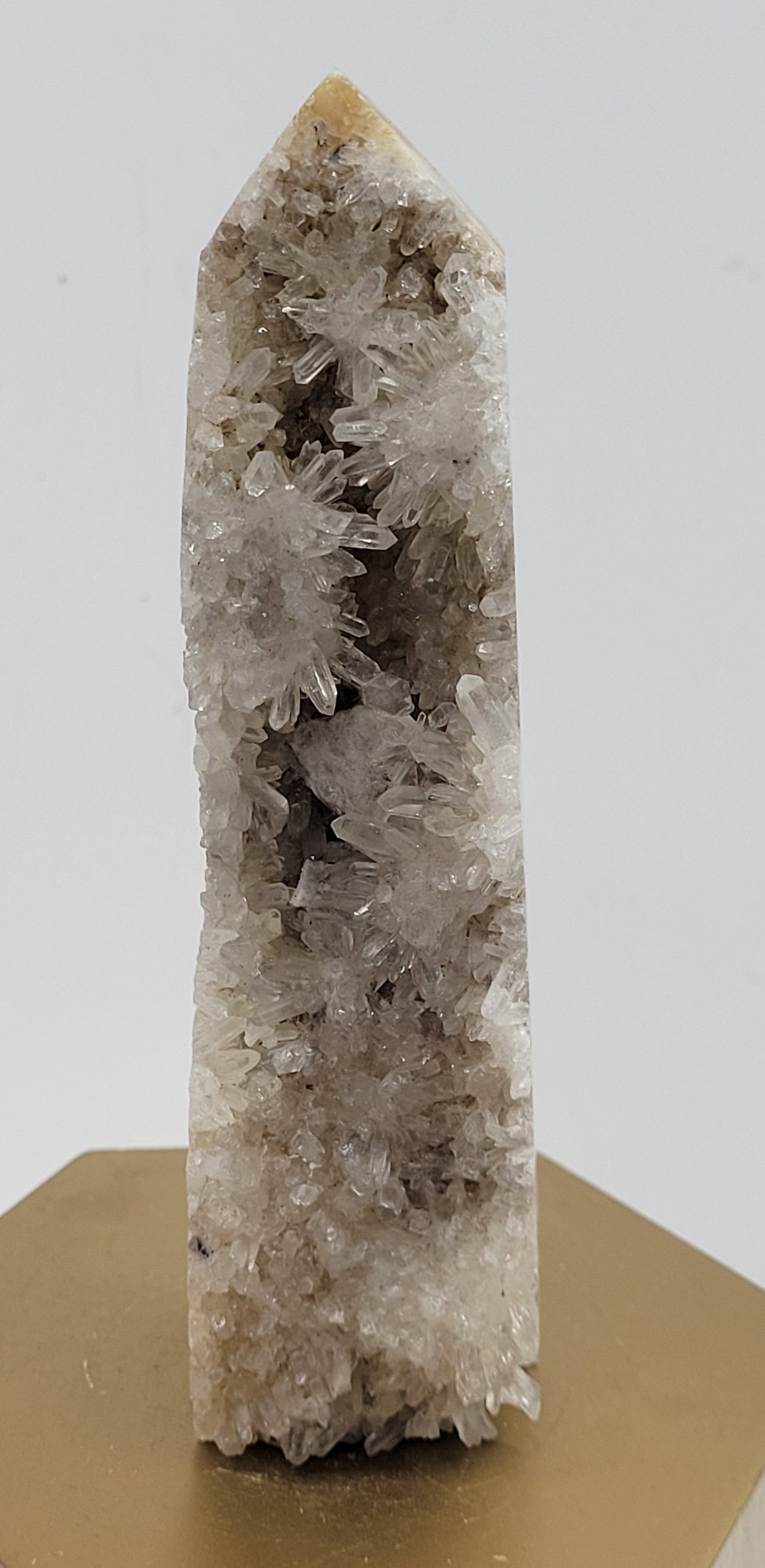 Clear Quartz cluster tower