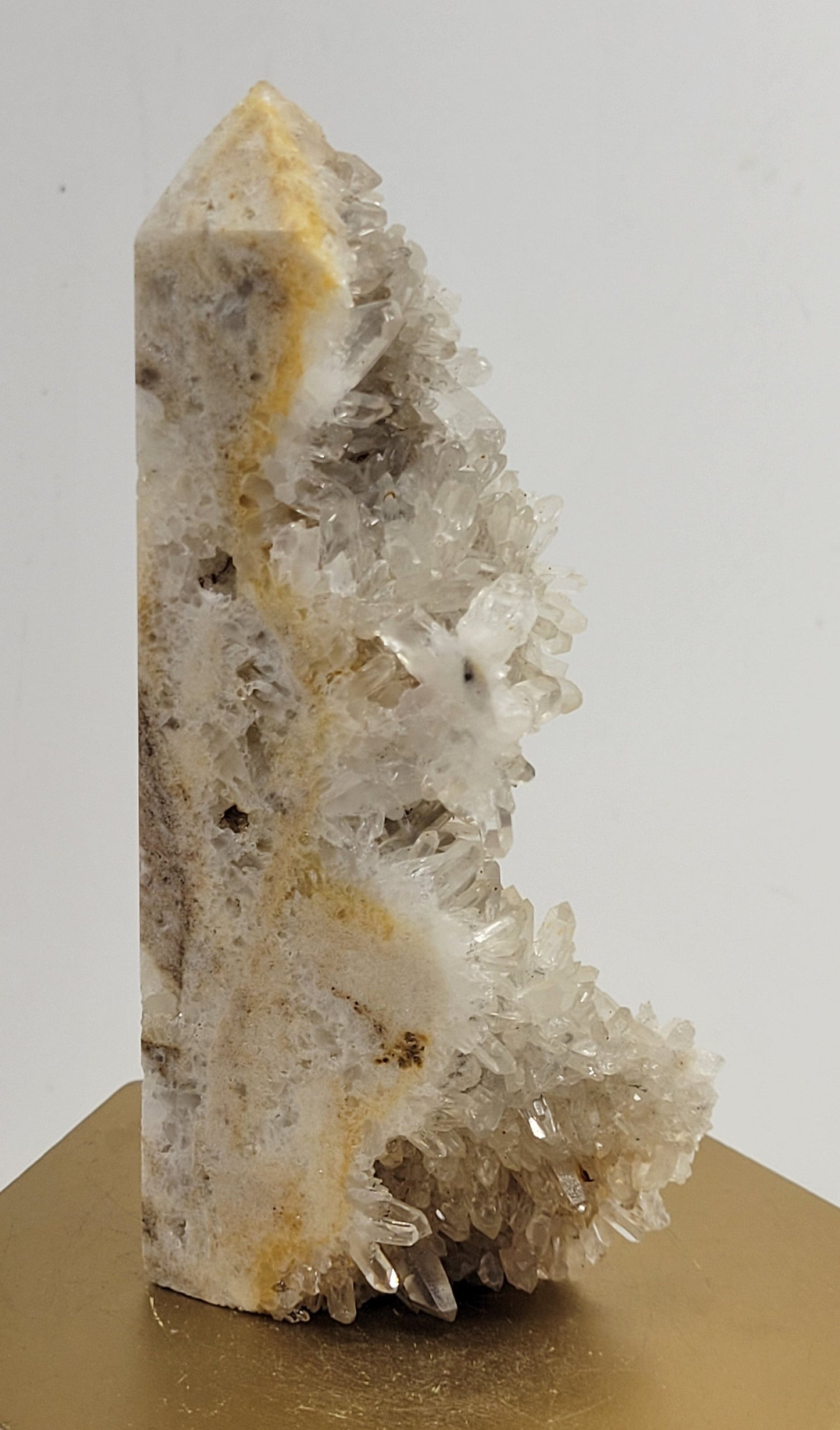 Clear Quartz cluster tower