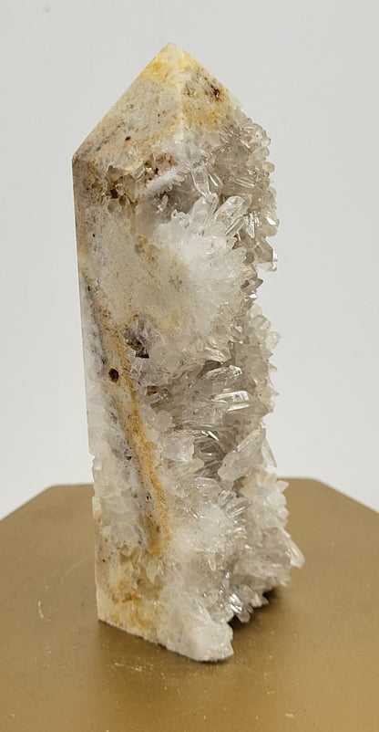 Clear Quartz cluster tower