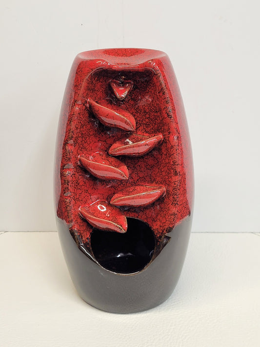 Backflow incense burner - Crimson Red