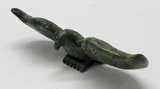 Eagle carving - Green Jade (L)