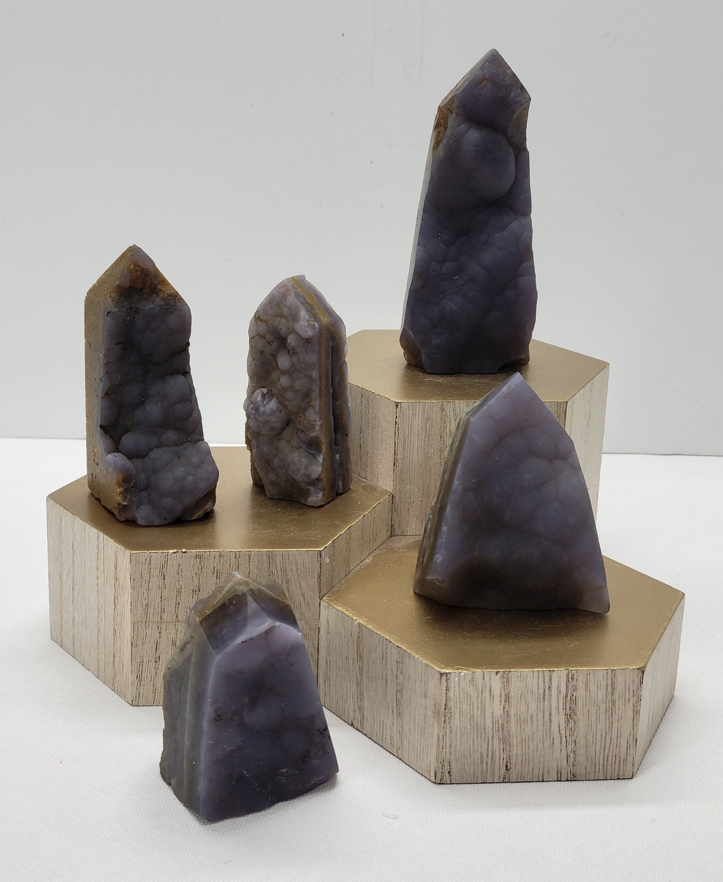 Purple Chalcedony towers