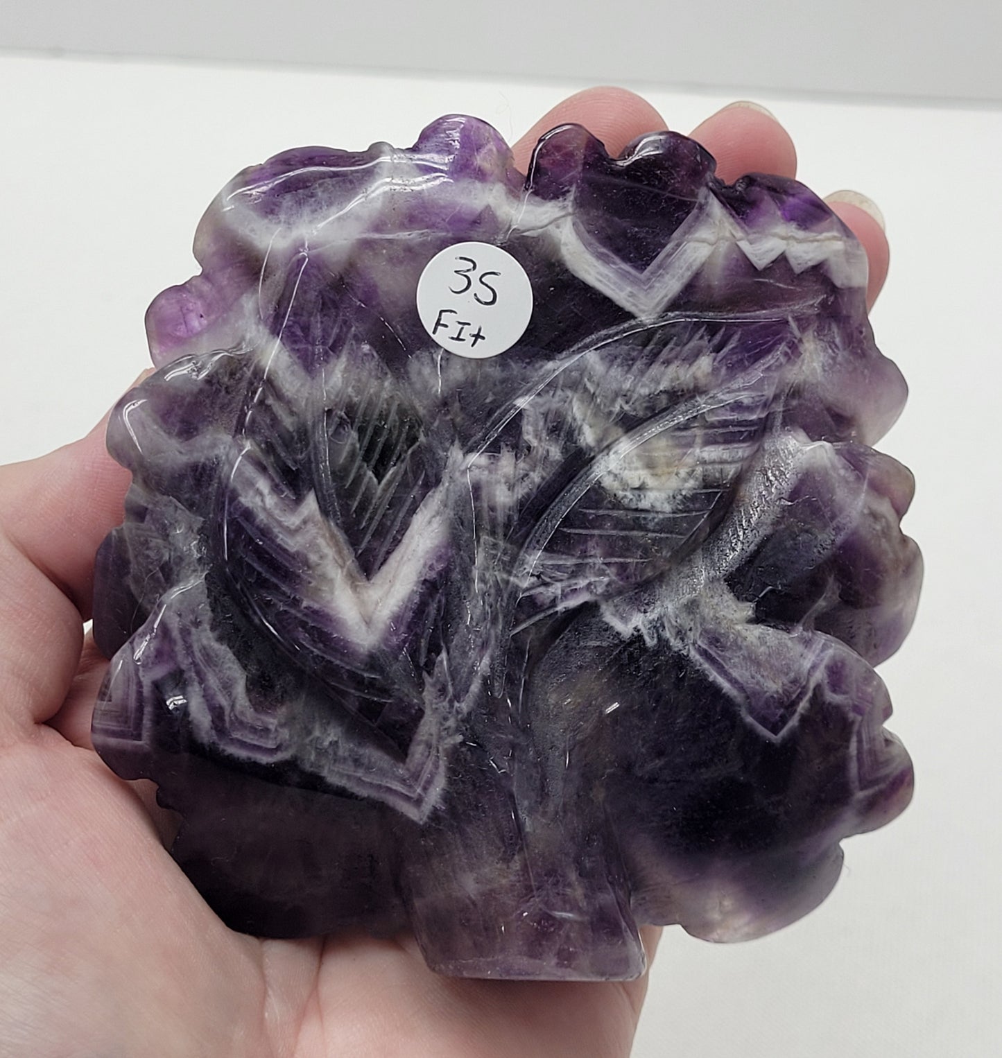 Dream Amethyst flower carving