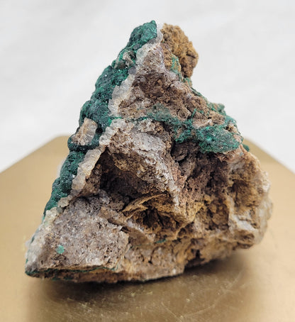 Malachite on Quartz