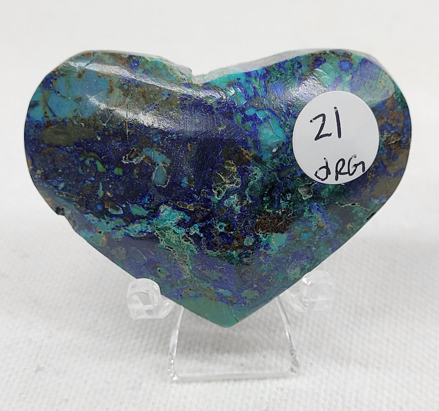 Azurite heart