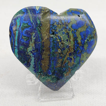 Azurite heart