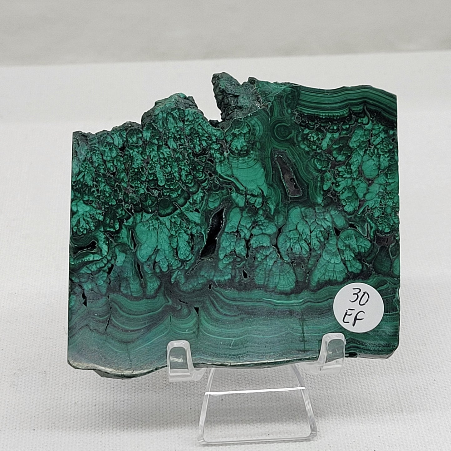 Malachite slab