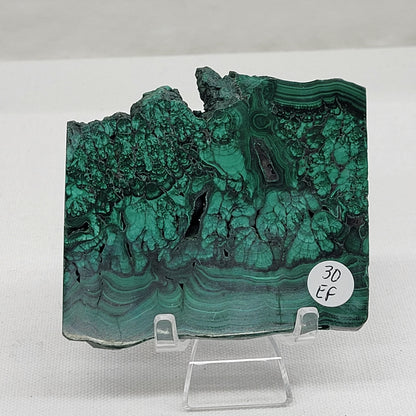 Malachite slab