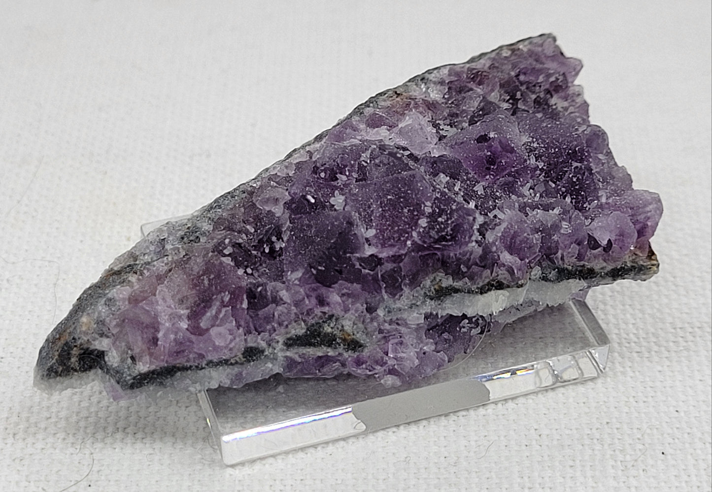 Purple Octahedral fluorite specimen