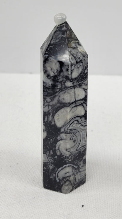 Fossil Shell Jasper tower