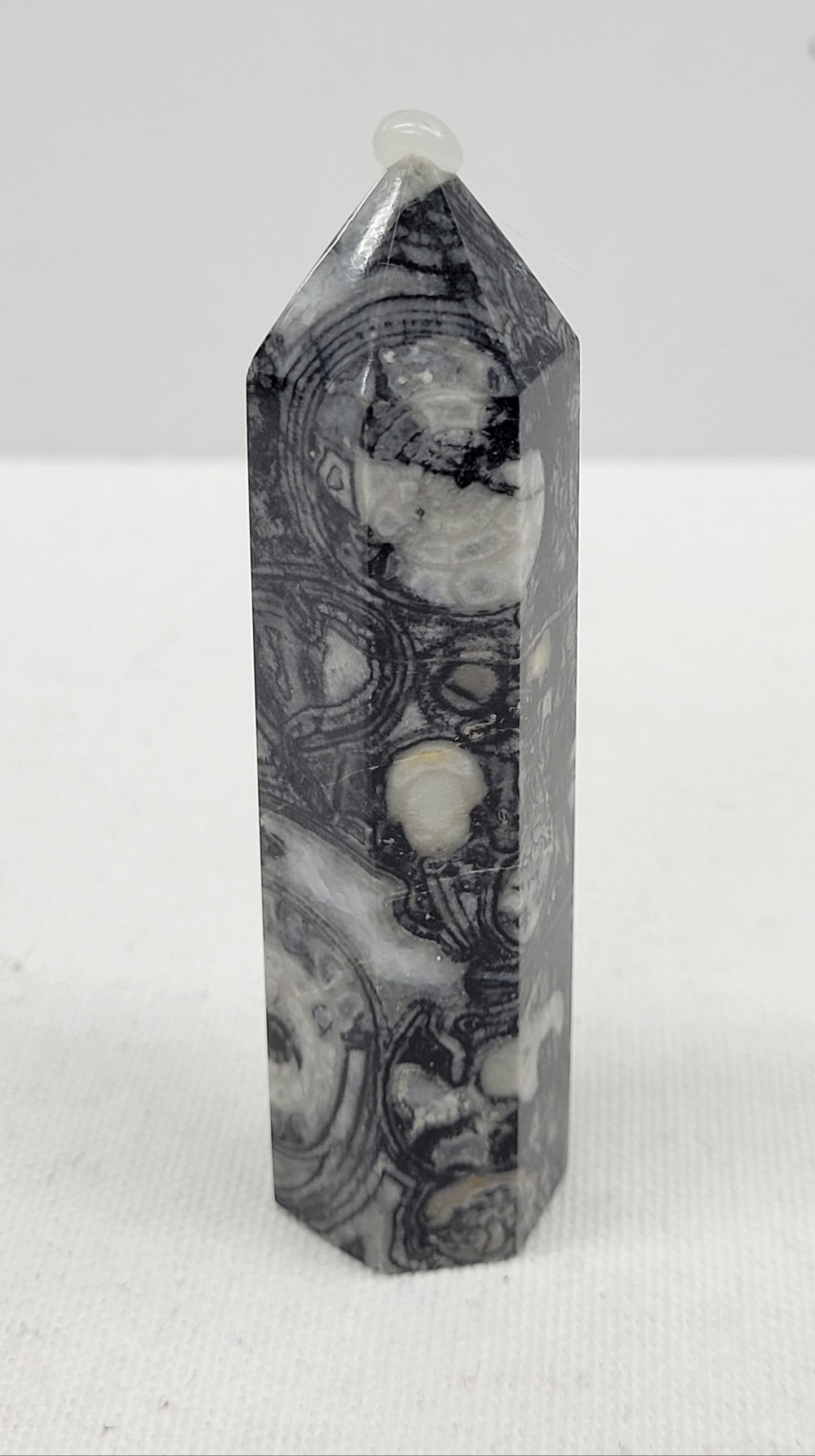 Fossil Shell Jasper tower