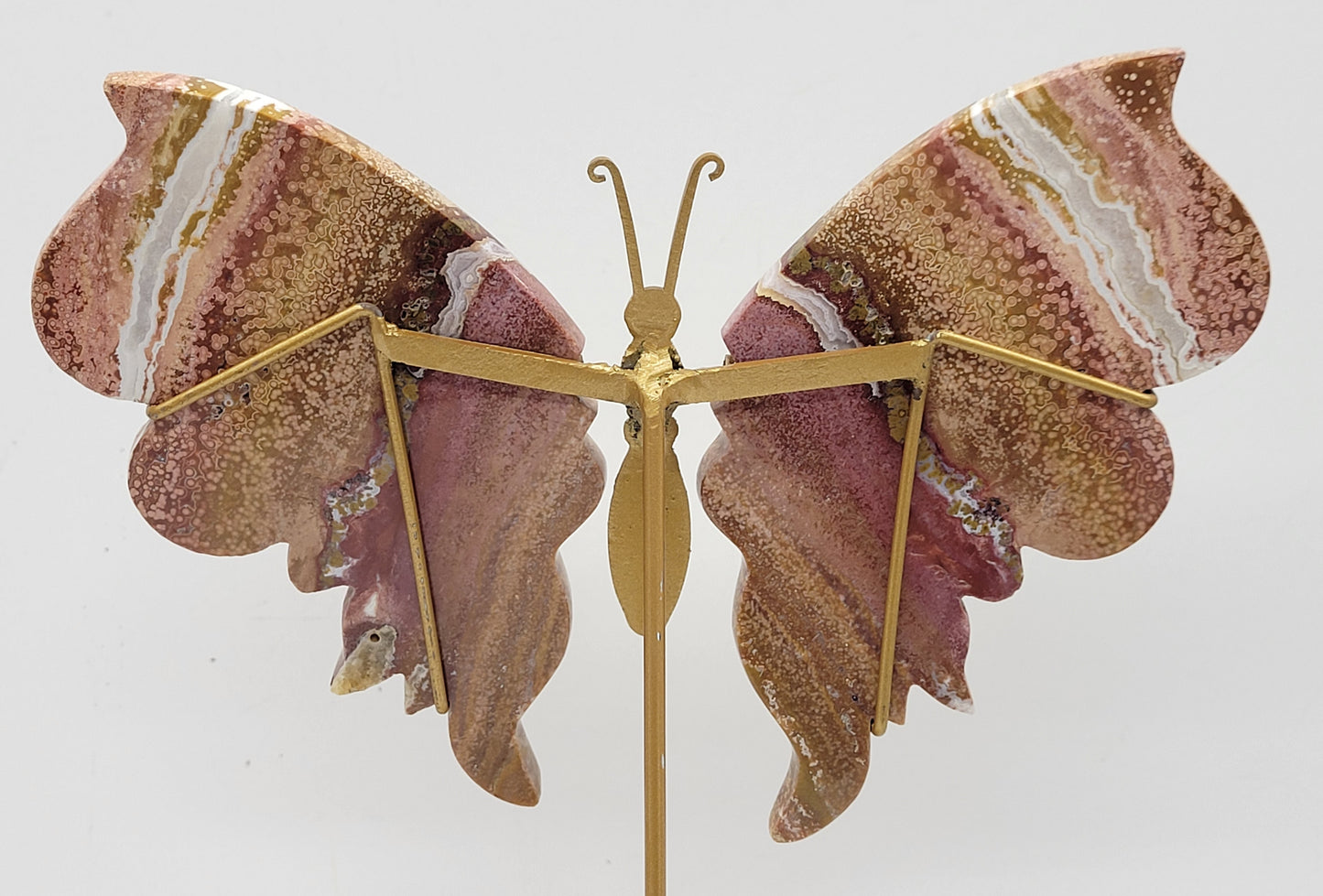 Wings - Pink Ocean Jasper butterfly