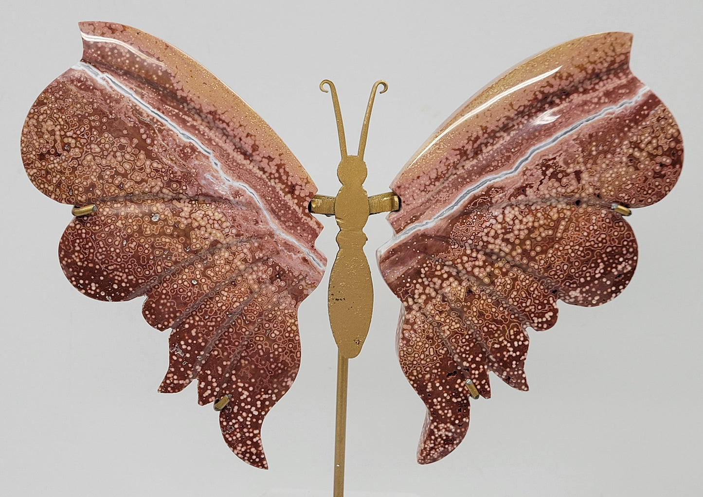 Wings - Pink Ocean Jasper butterfly