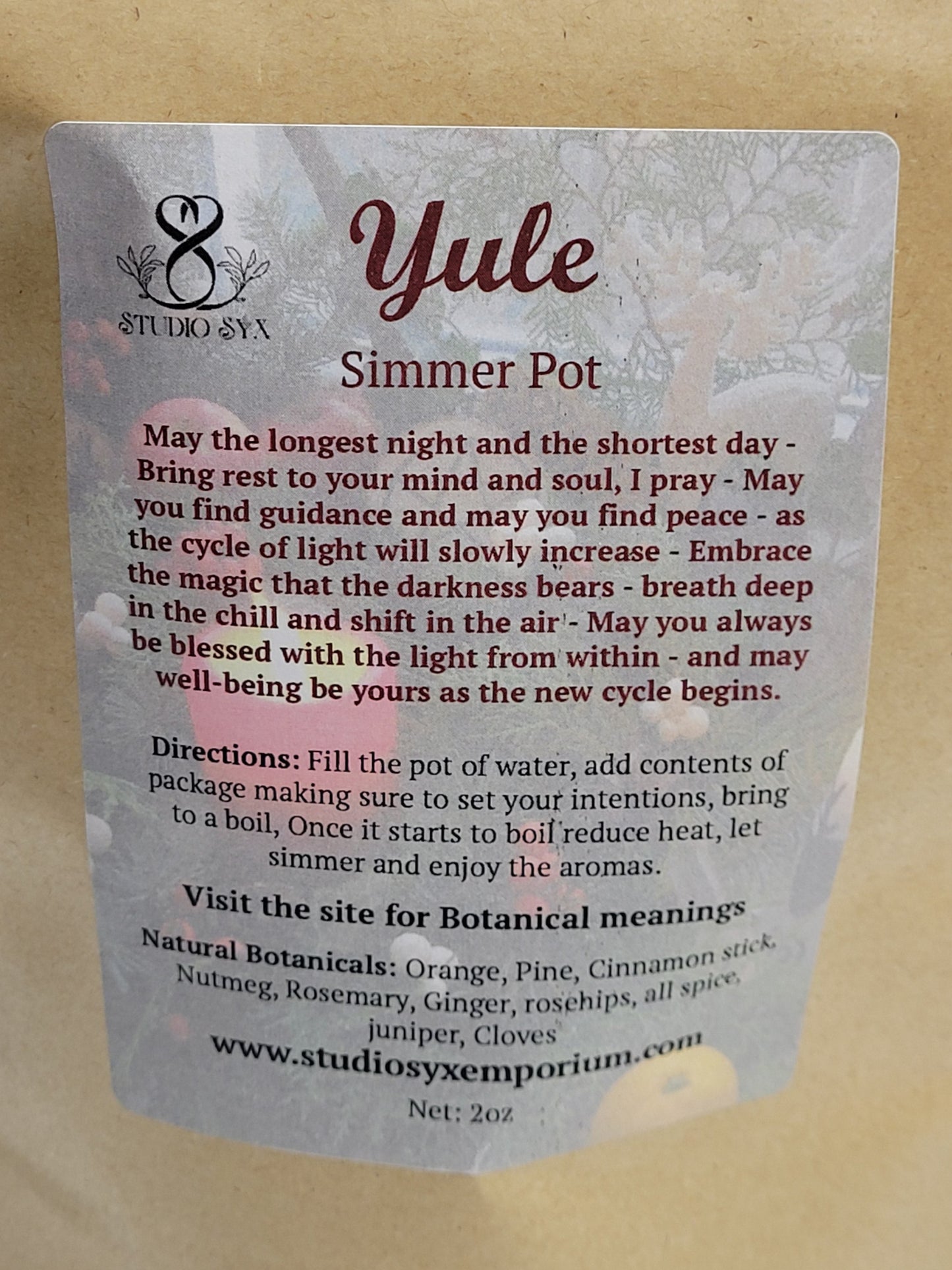 Simmer pot - Yule