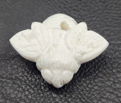 White Plumb Agate bee