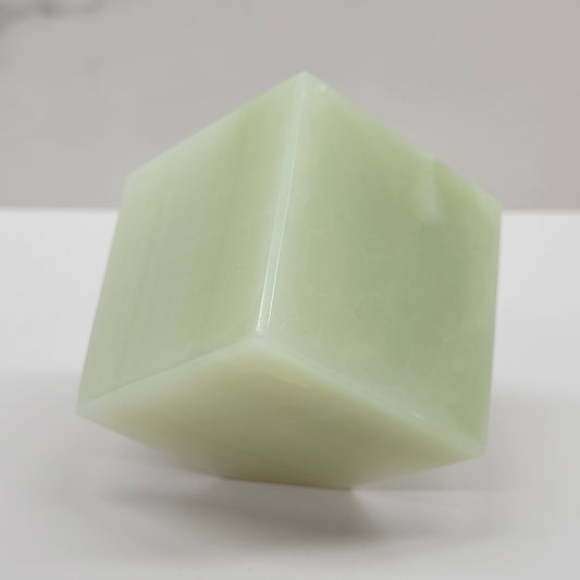 Afghan Jade floating cube