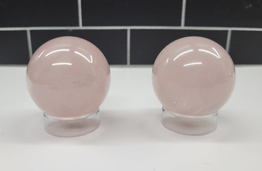 Star Rose Quartz sphere