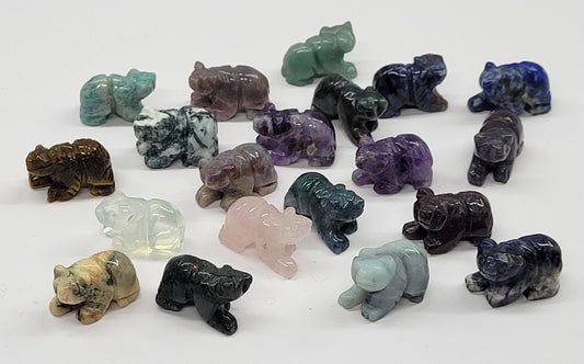 Mini bear carving