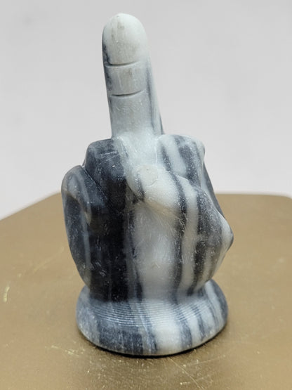 Hand gesture - Middle finger carvings (Tai Chi)