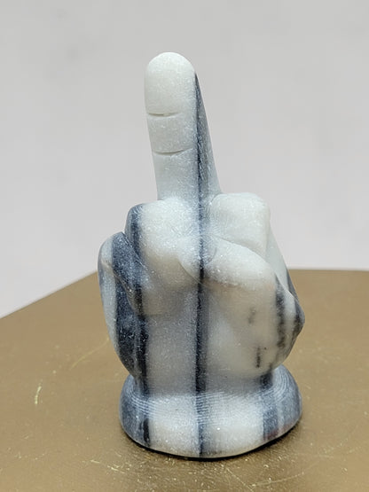 Hand gesture - Middle finger carvings (Tai Chi)