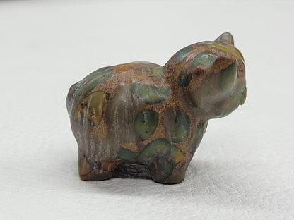 Highland cow carvings
