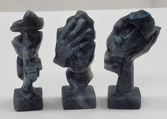 Museum carving - See, Speak, Hear no evil