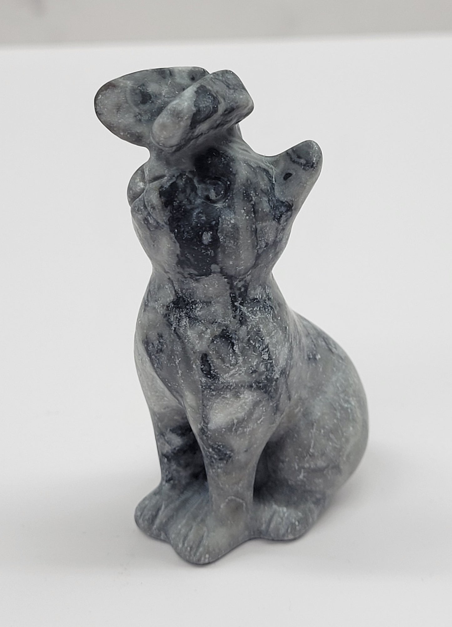 Cat/kitty carving - butterfly on nose (L)