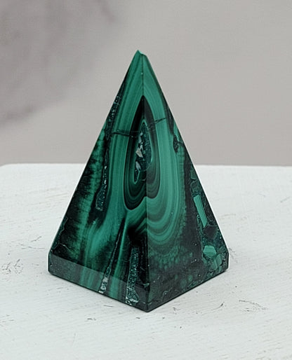 Malachite pyramid