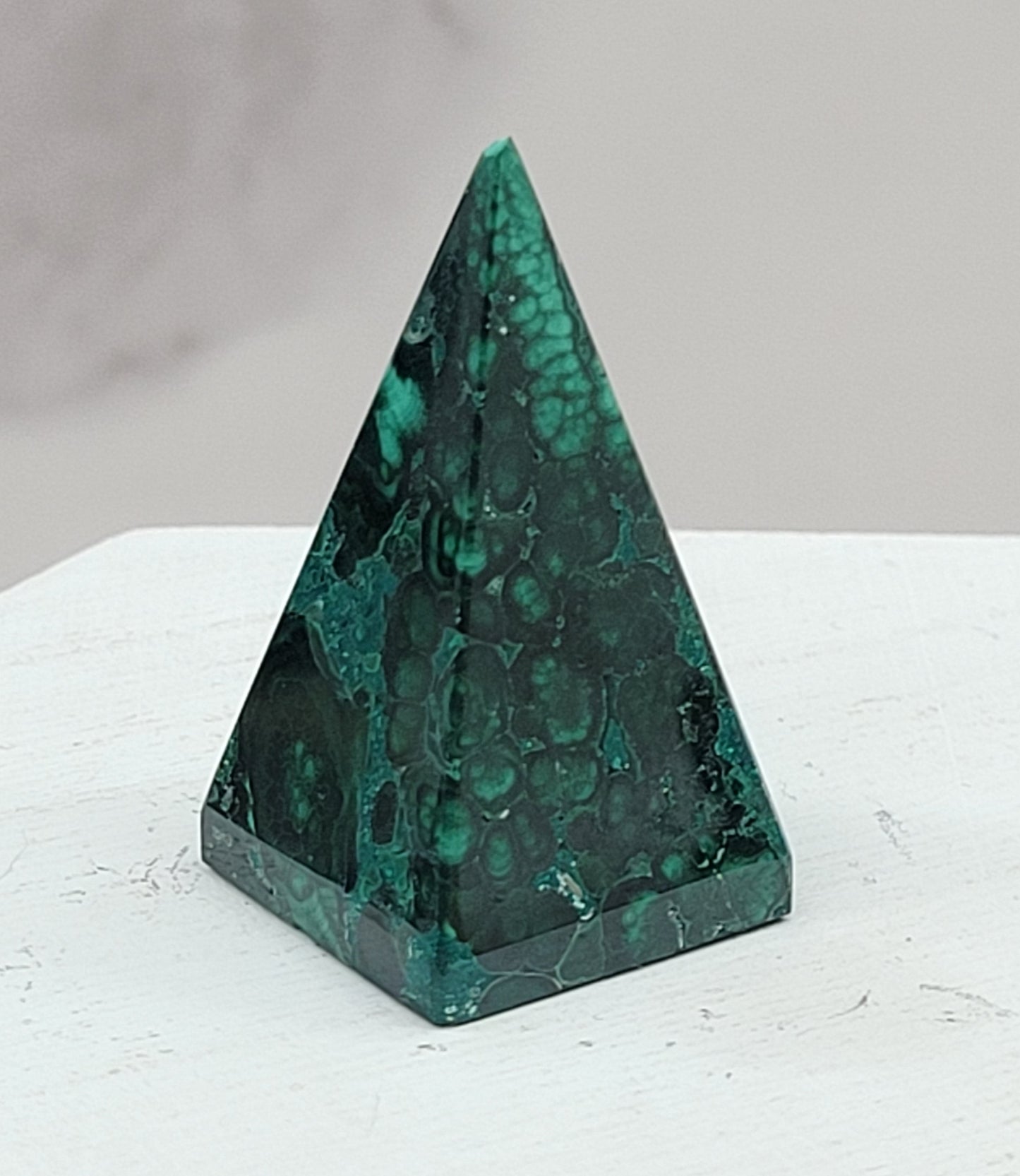 Malachite pyramid