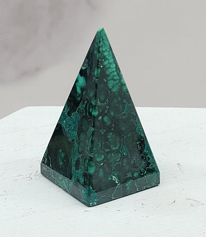 Malachite pyramid