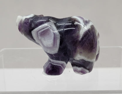 Bear carving - Dream Amethyst (small)