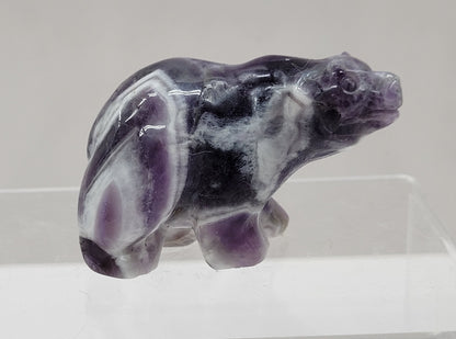 Bear carving - Dream Amethyst (small)