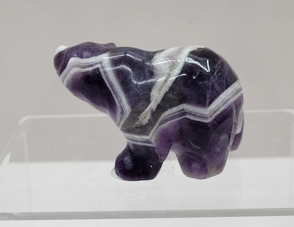 Bear carving - Dream Amethyst (small)