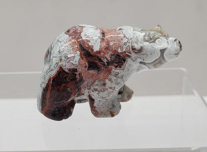 Bear carving - Mexican Agate (small)