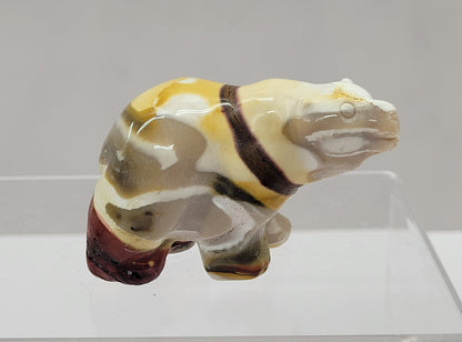 Bear carving - Mookaite (small)