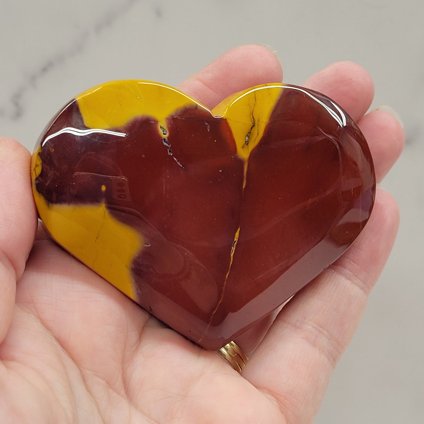 Mookaite Jasper heart