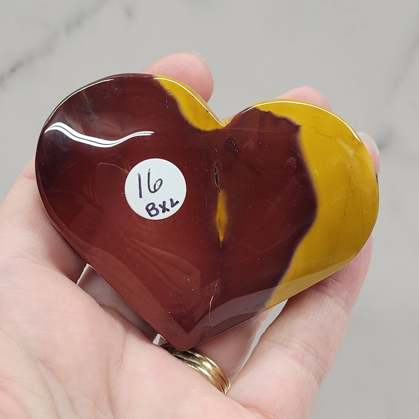 Mookaite Jasper heart