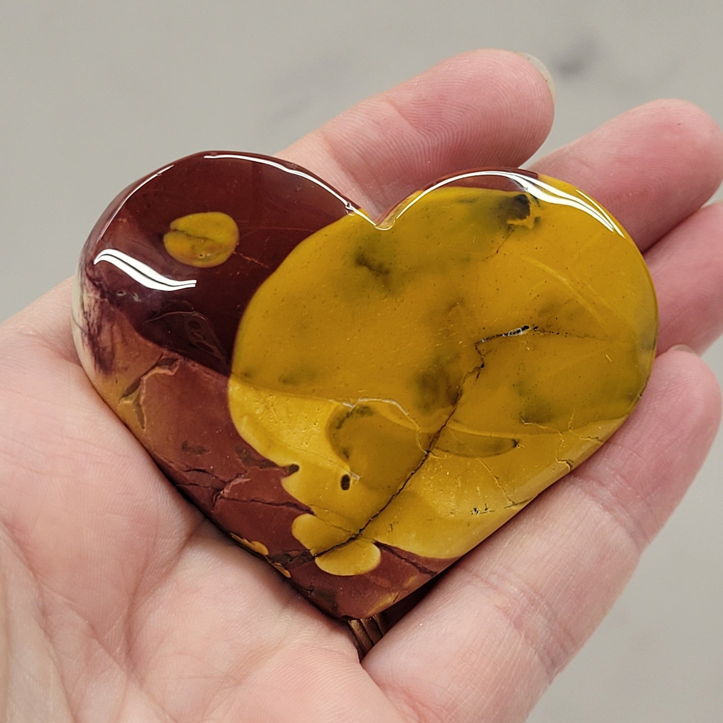 Mookaite Jasper heart